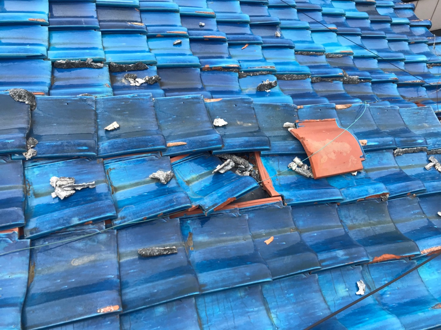 ブルーシート養生